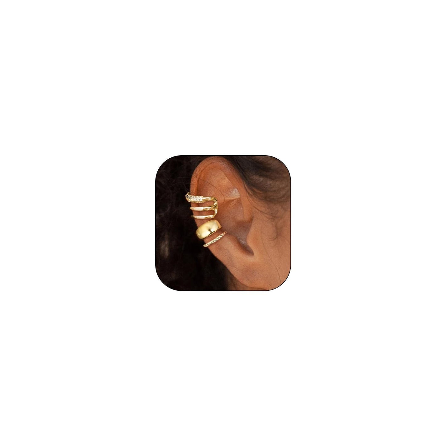 Ear Cuffs Non Piercing Christmas Stocking Stuffers Ear Cuff Earrings for Women Gifts Trendy Stuff Clip on Cartilage Earrings Stacks Fake Earrings Jewelry Gifts