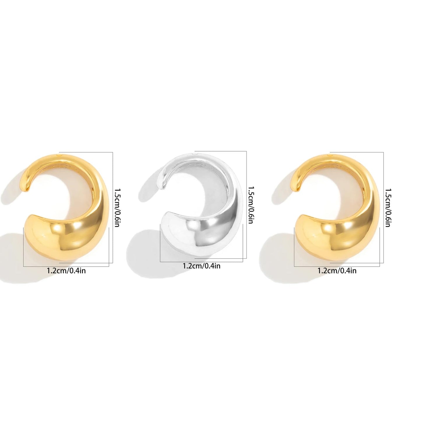 Ear Cuffs Non Piercing Christmas Stocking Stuffers Ear Cuff Earrings for Women Gifts Trendy Stuff Clip on Cartilage Earrings Stacks Fake Earrings Jewelry Gifts