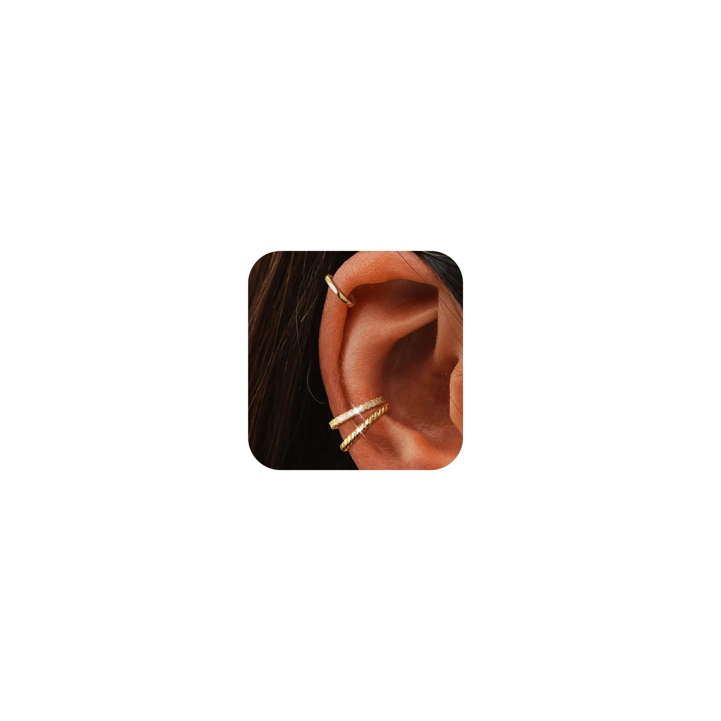 Ear Cuffs Non Piercing Christmas Stocking Stuffers Ear Cuff Earrings for Women Gifts Trendy Stuff Clip on Cartilage Earrings Stacks Fake Earrings Jewelry Gifts