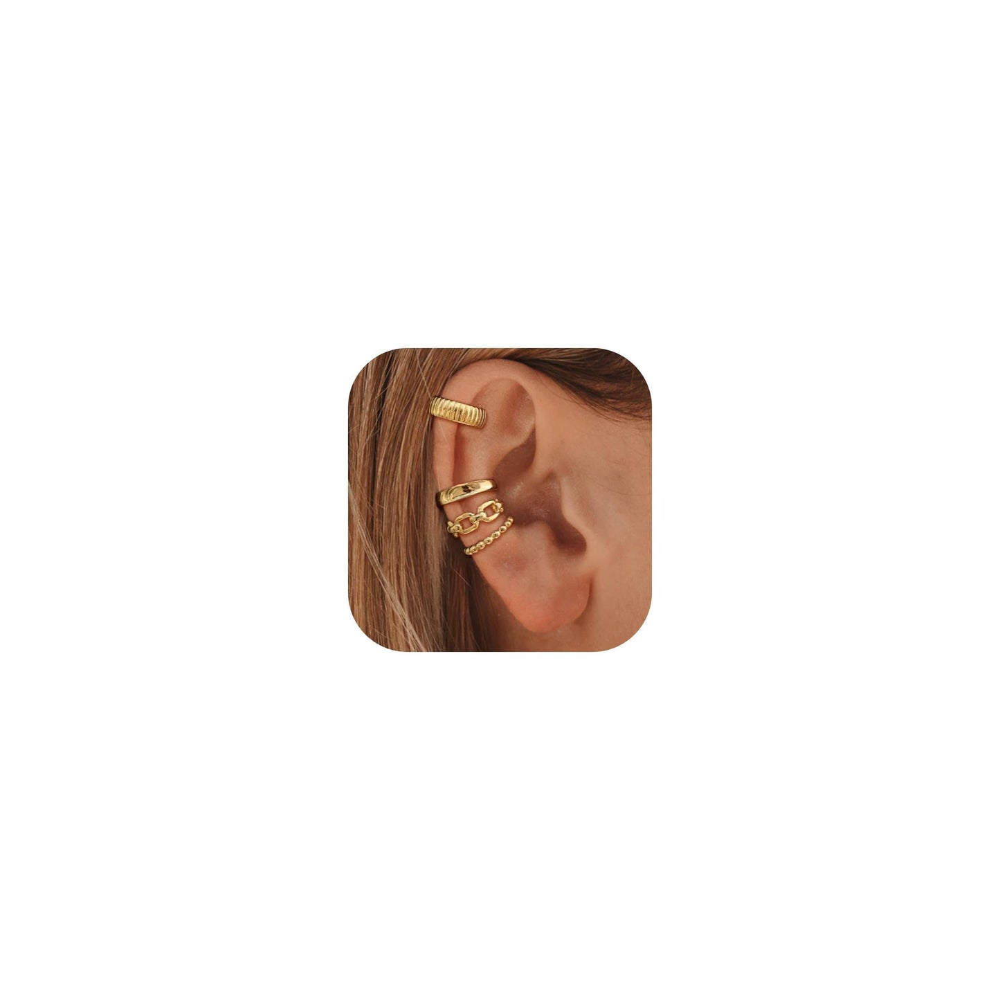 Ear Cuffs Non Piercing Christmas Stocking Stuffers Ear Cuff Earrings for Women Gifts Trendy Stuff Clip on Cartilage Earrings Stacks Fake Earrings Jewelry Gifts