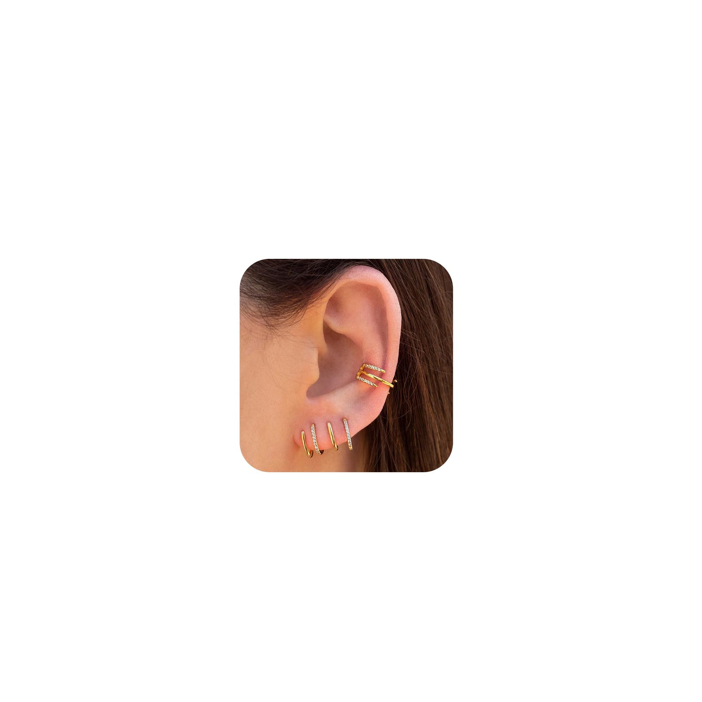 Ear Cuffs Non Piercing Christmas Stocking Stuffers Ear Cuff Earrings for Women Gifts Trendy Stuff Clip on Cartilage Earrings Stacks Fake Earrings Jewelry Gifts