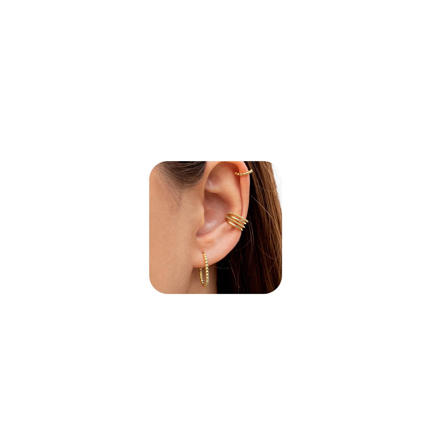 Ear Cuffs Non Piercing Christmas Stocking Stuffers Ear Cuff Earrings for Women Gifts Trendy Stuff Clip on Cartilage Earrings Stacks Fake Earrings Jewelry Gifts