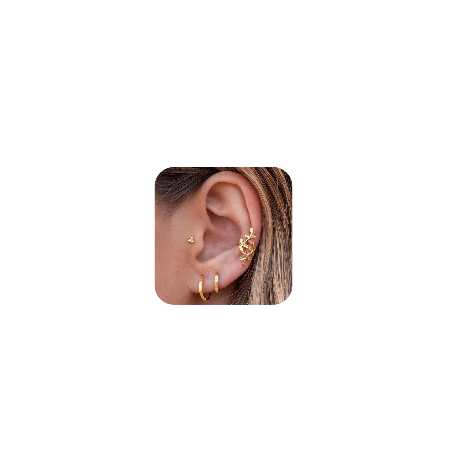 Ear Cuffs Non Piercing Christmas Stocking Stuffers Ear Cuff Earrings for Women Gifts Trendy Stuff Clip on Cartilage Earrings Stacks Fake Earrings Jewelry Gifts