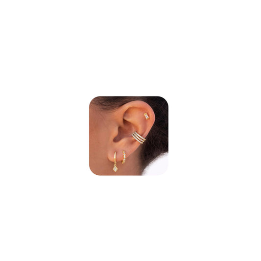 Ear Cuffs Non Piercing Christmas Stocking Stuffers Ear Cuff Earrings for Women Gifts Trendy Stuff Clip on Cartilage Earrings Stacks Fake Earrings Jewelry Gifts