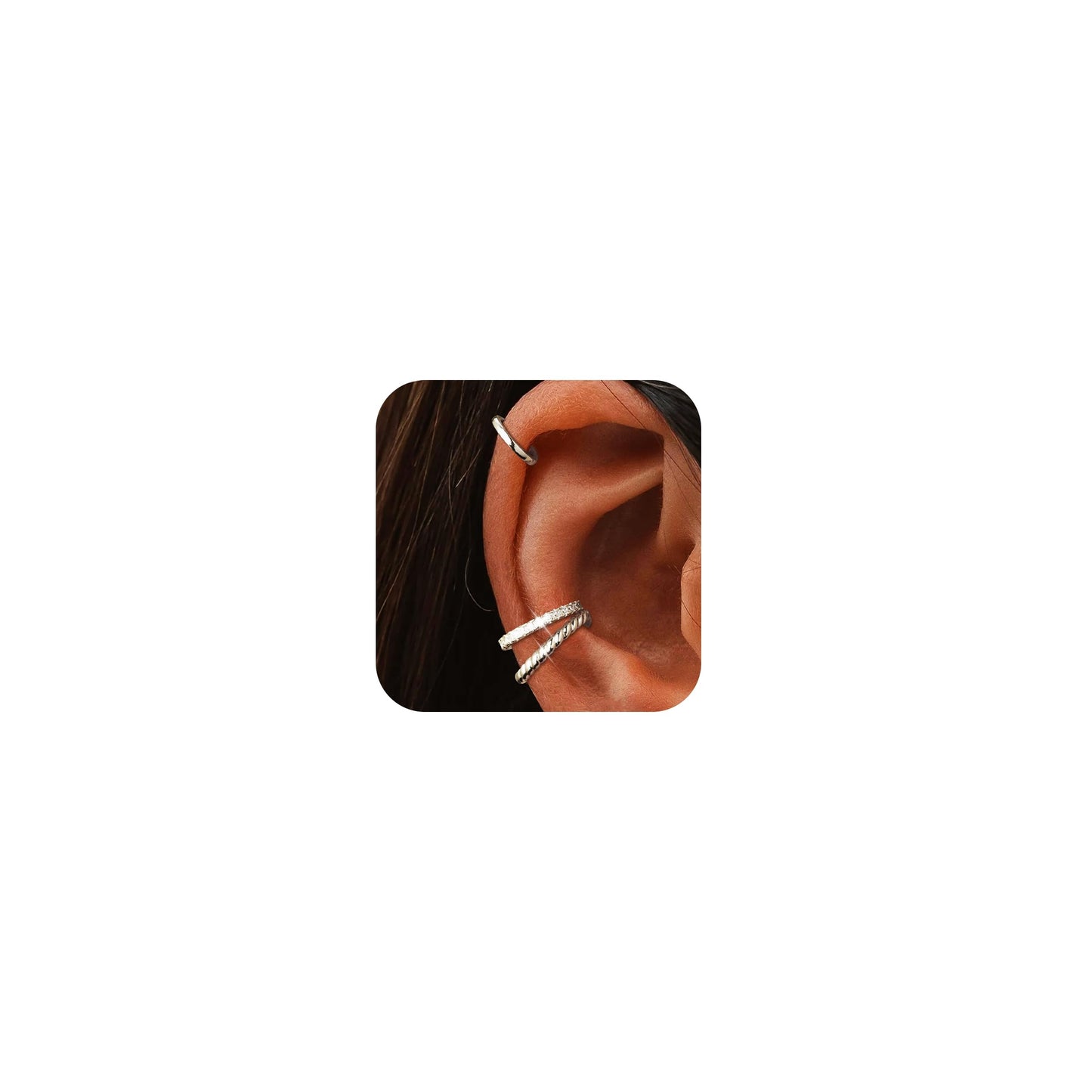 Ear Cuffs Non Piercing Christmas Stocking Stuffers Ear Cuff Earrings for Women Gifts Trendy Stuff Clip on Cartilage Earrings Stacks Fake Earrings Jewelry Gifts