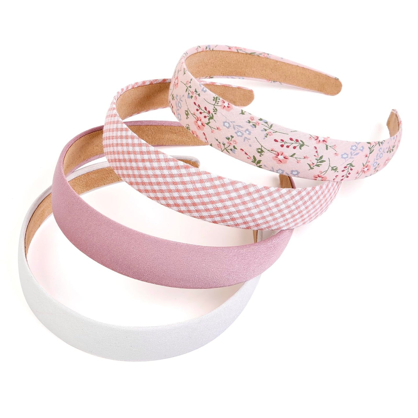 Headbands for Women Non Slip Trendy Headbands for Women’s Hair 1 inch Wide Cute Headband for Girls, Fall Head Bands Elastic Hair Bands for Womens Fashion Accessories for Women 4PCS