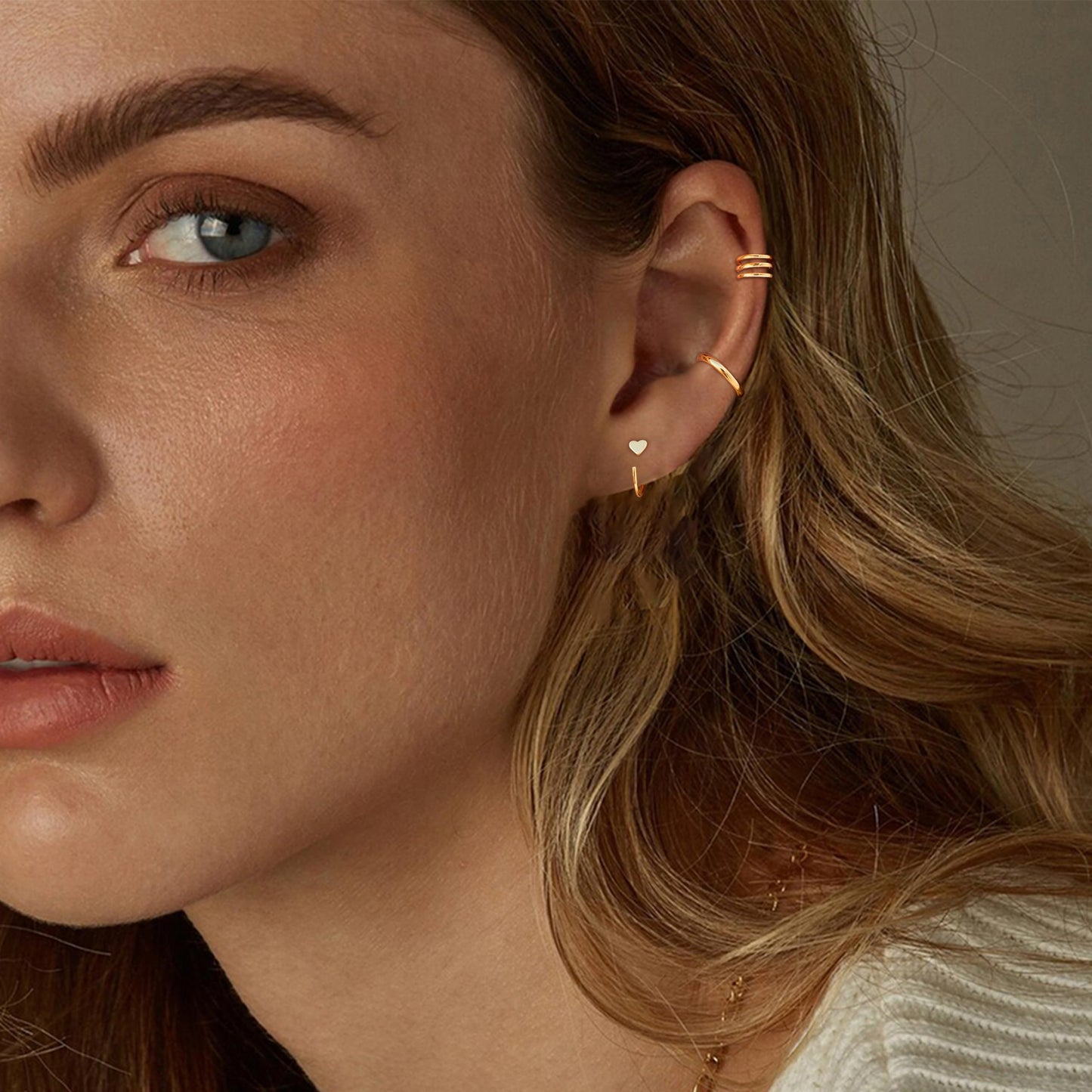 Ear Cuffs Non Piercing Christmas Stocking Stuffers Ear Cuff Earrings for Women Gifts Trendy Stuff Clip on Cartilage Earrings Stacks Fake Earrings Jewelry Gifts